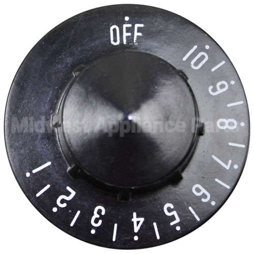 301986 Compatible Metal Masters Knob 2-1/4 D, Off-10-1