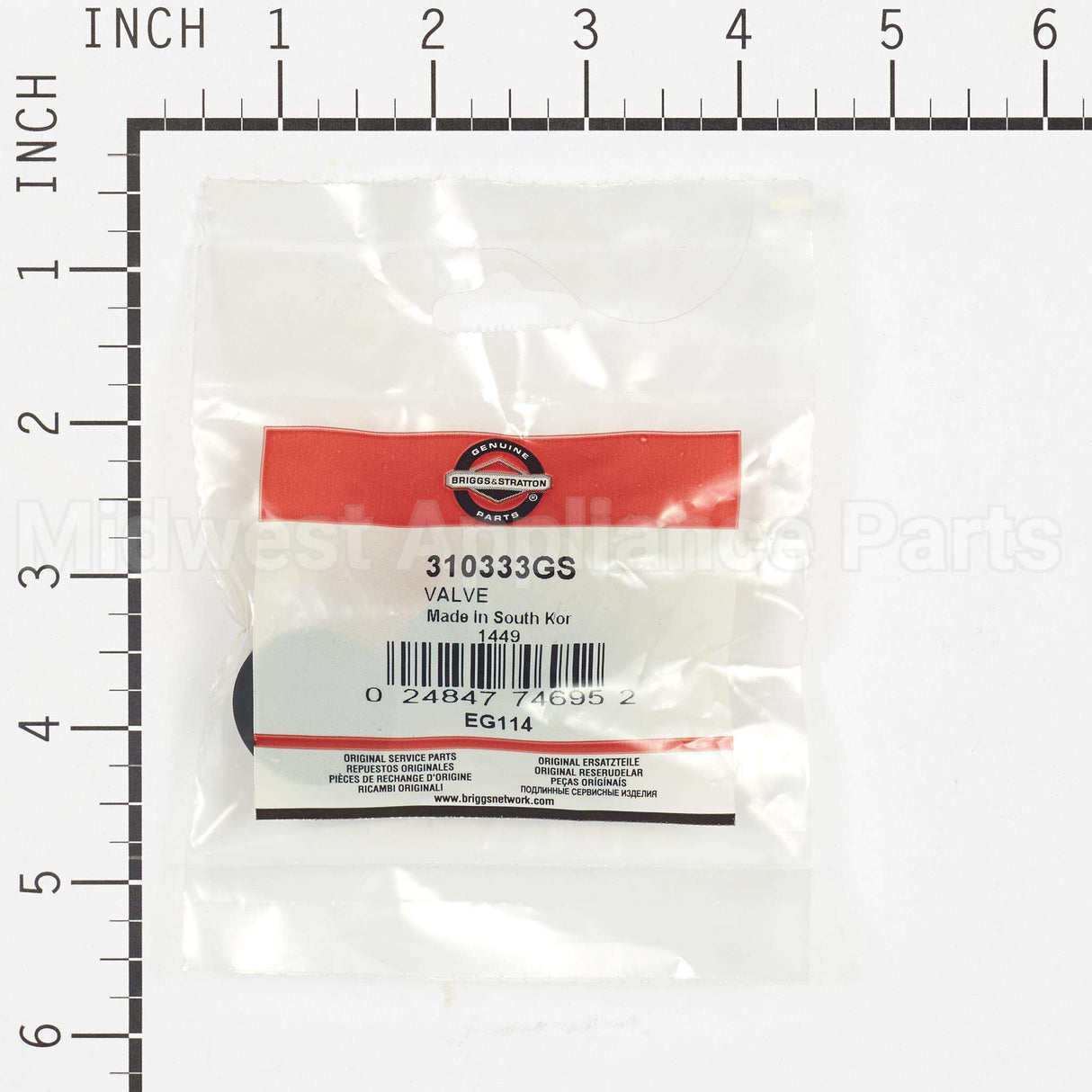 310333GS Briggs & Stratton Valve