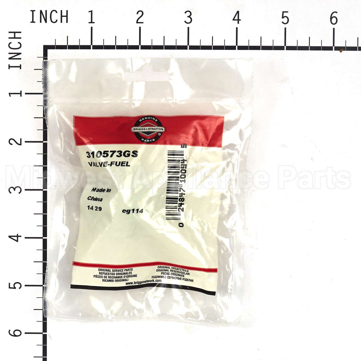 310573GS Briggs & Stratton Valve-Fuel