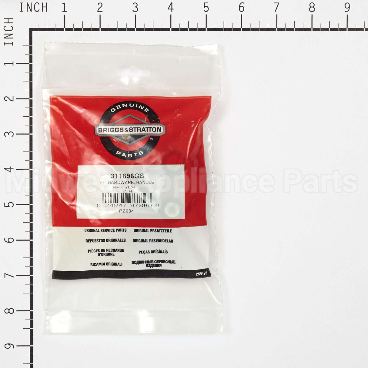 311896GS Briggs & Stratton Kit-Hardware Handle