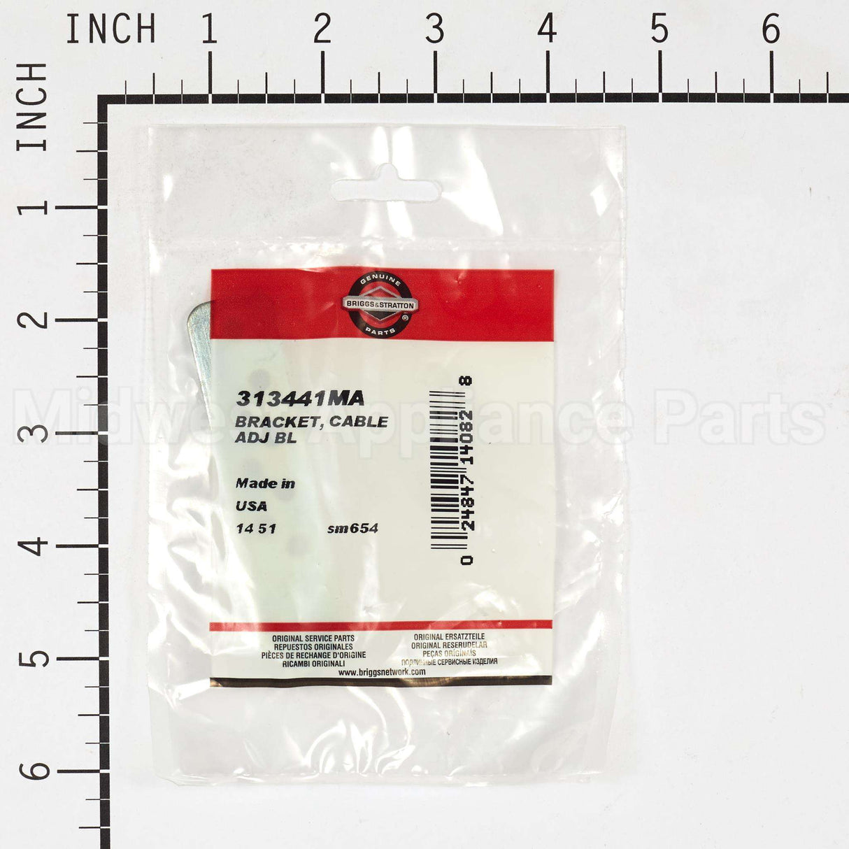 313441MA Briggs & Stratton Bracket Cable Adj Bl