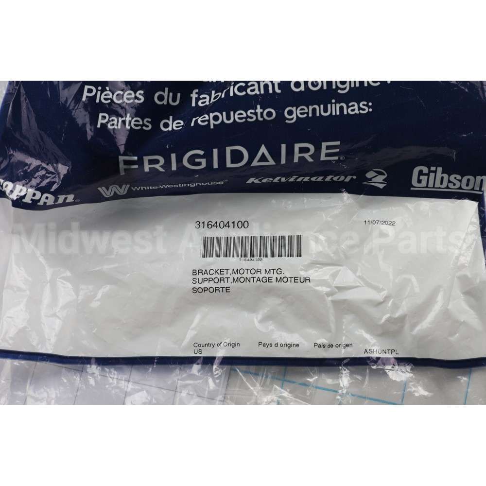 316404100 Frigidaire Bracket