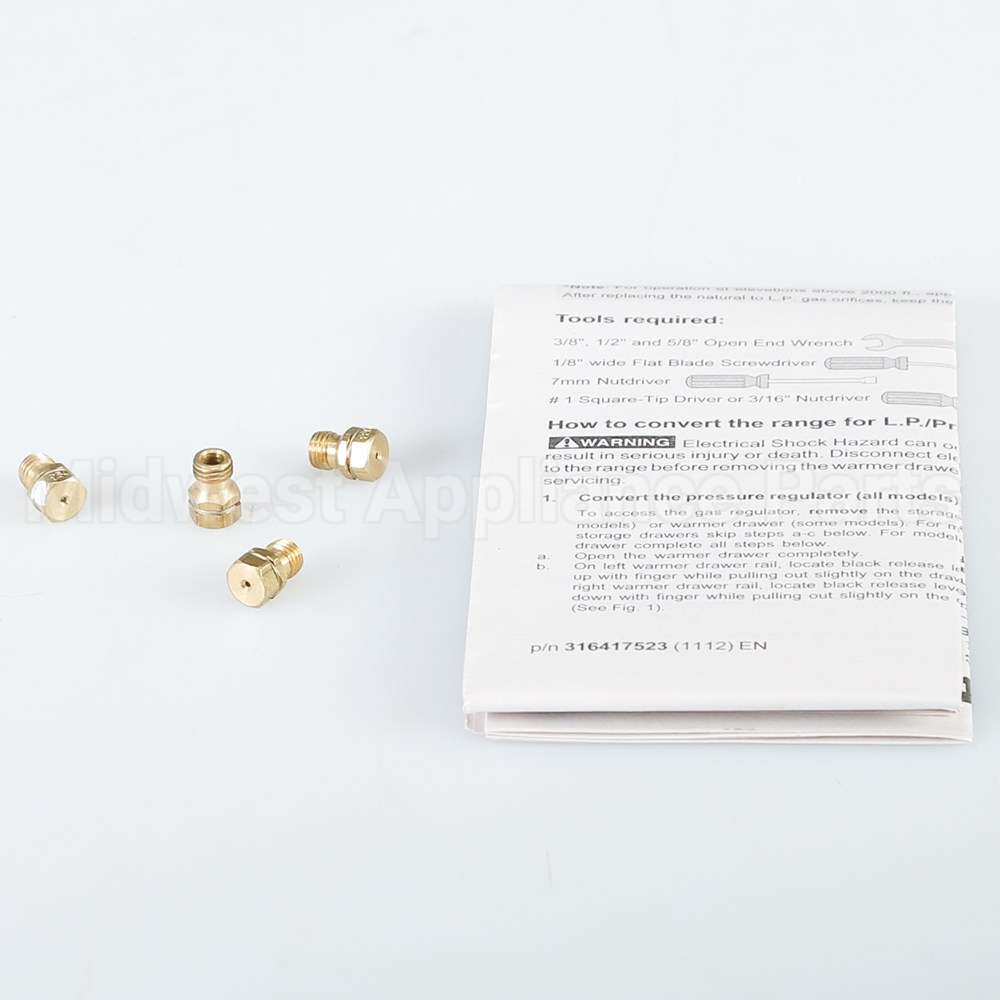 316542405 Frigidaire Lp Conversion Kit