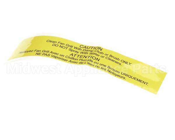 31703 Middleby Label,Caution Do Not Spray