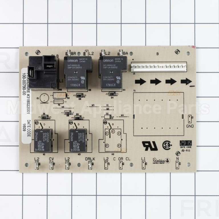 318022001 Frigidaire Relay Board