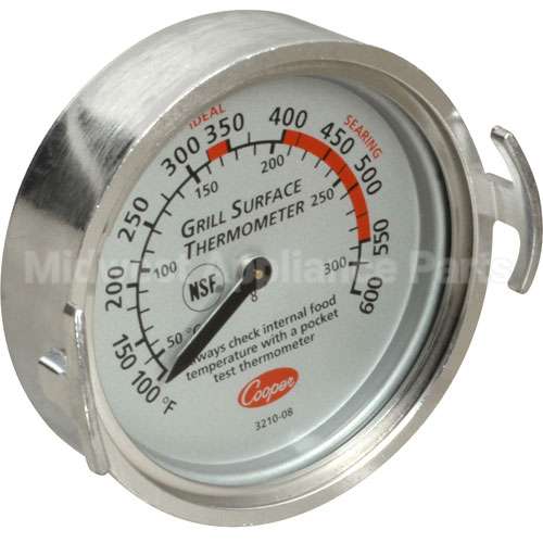 3210-08-1E Compatible Cooper Thermometer Thermometer, Grill(100-600F)