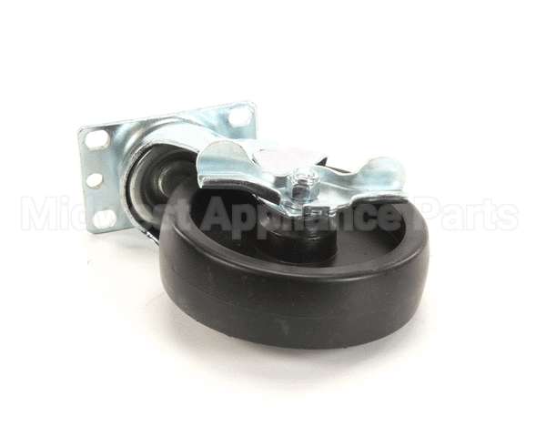 32192 Silver King Caster Plate 5In Wh/6 1/4 Th W/ Lock