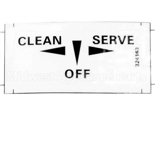 324798 Compatible Stoelting Decal - Clean/Off/On