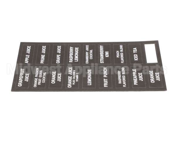 32861.0000 Bunn Decal, Flavors-Juice Dispenser