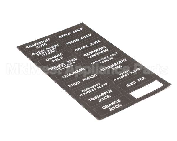 32861.0000 Bunn Decal, Flavors-Juice Dispenser