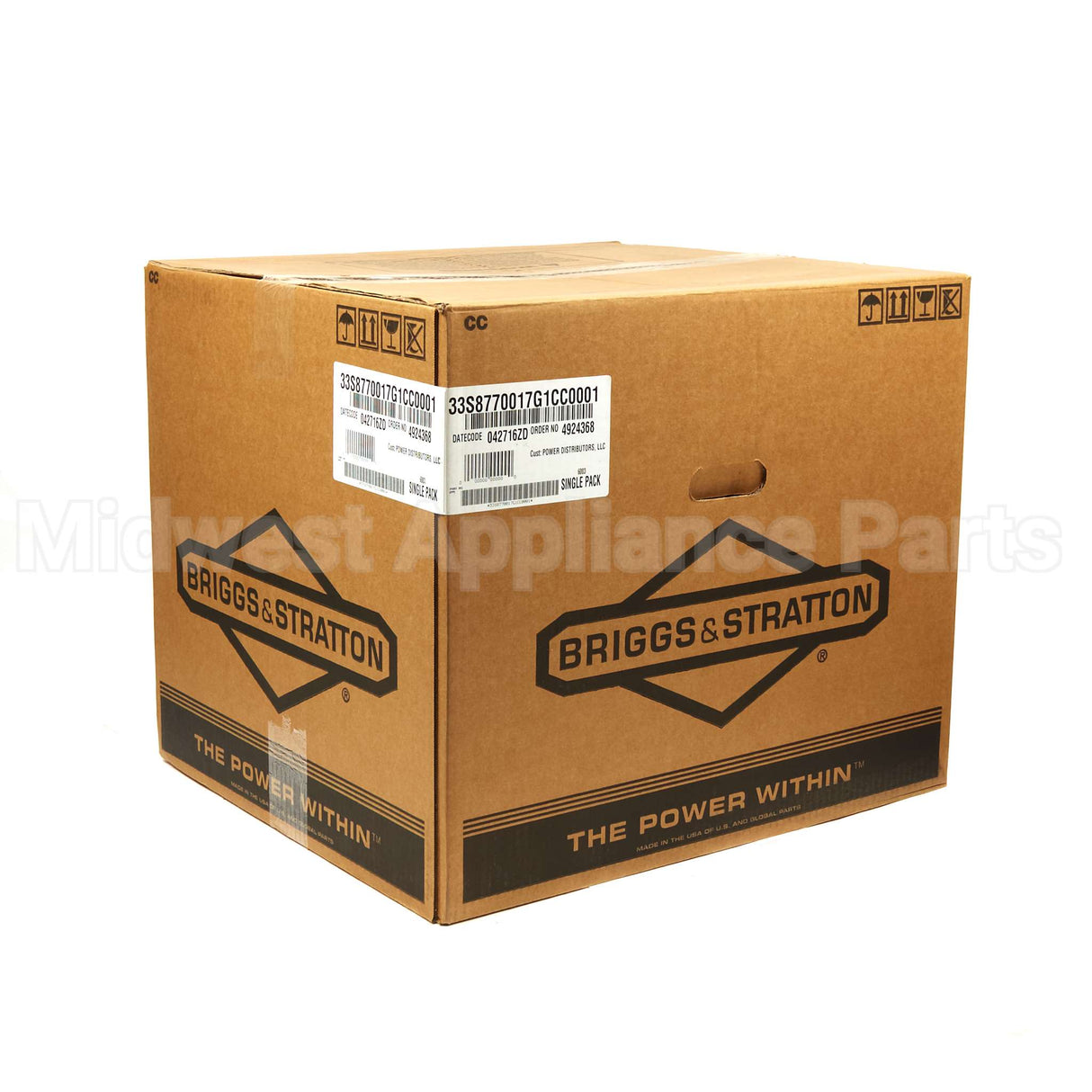 33S877-0017-G1 Briggs & Stratton Engine Packed Single Carton
