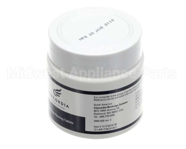 3400-020 Concordia Beverage Jar Brew Grp 130 Tablets