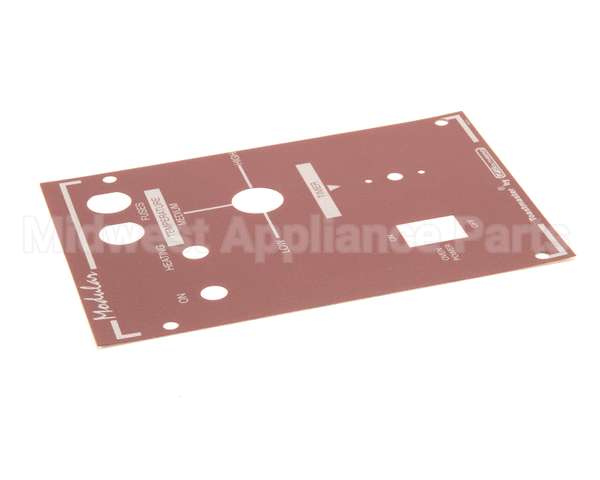 34111 Southbend Range Decal,Control Panel Wendys