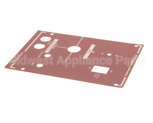 34111 Southbend Range Decal,Control Panel Wendys