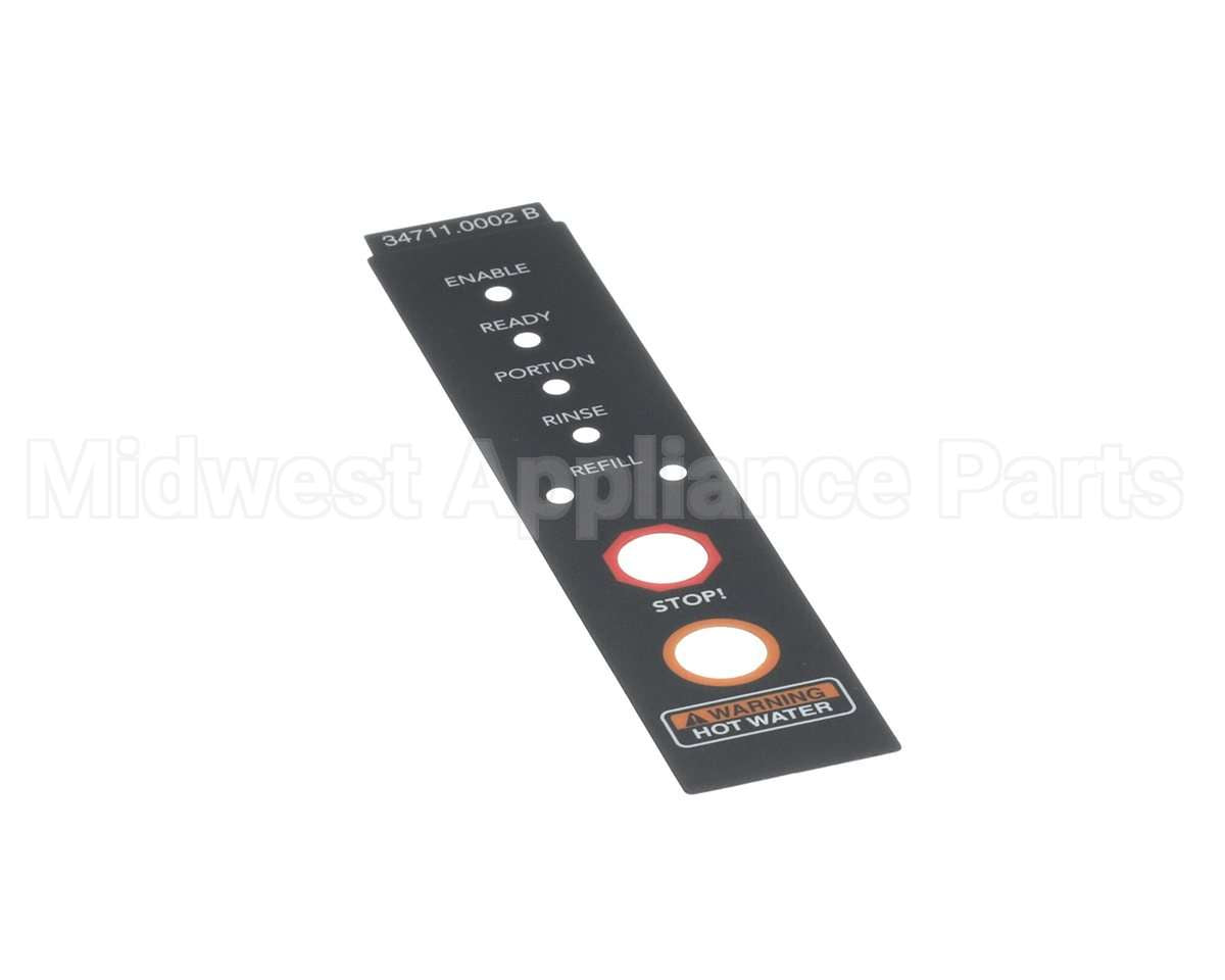 34711.0002 Bunn Decal, Warning Led Display