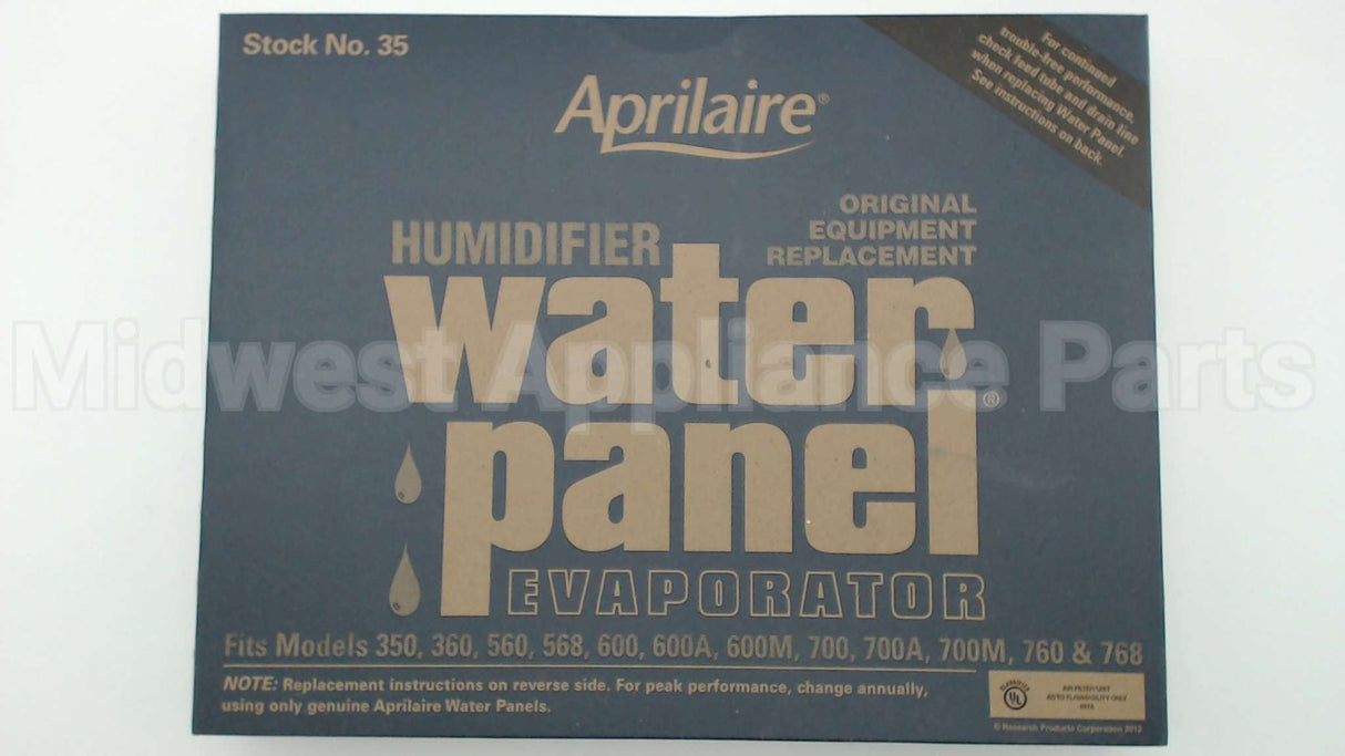 35 Aprilaire Humidifier Water Panel