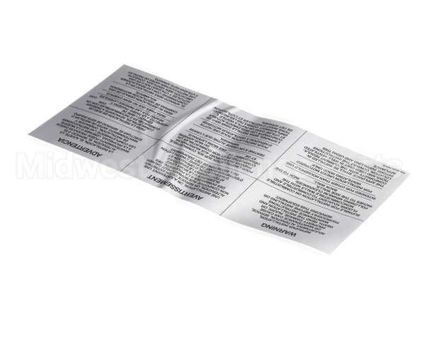 35000 Middleby Lbl,Warning-Improper Install