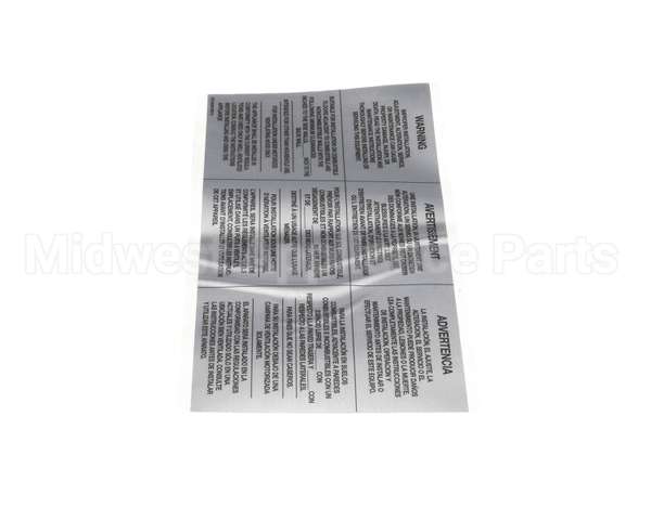 35000 Middleby Lbl,Warning-Improper Install