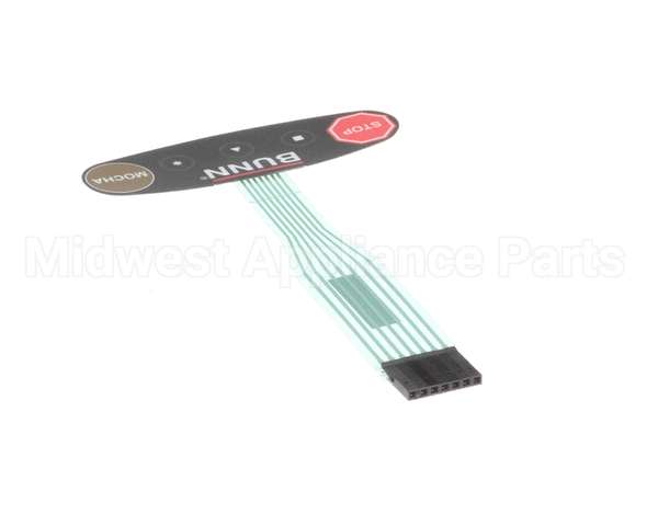 36231.0006 Bunn Switch, Memb Prgm W/Stop-Mocha