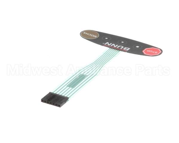 36231.0006 Bunn Switch, Memb Prgm W/Stop-Mocha