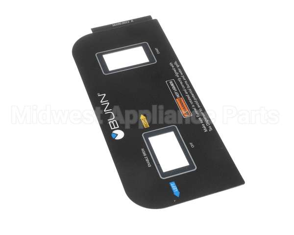 36590.0032 Bunn Decal, Cont Pnl Dual Dilu