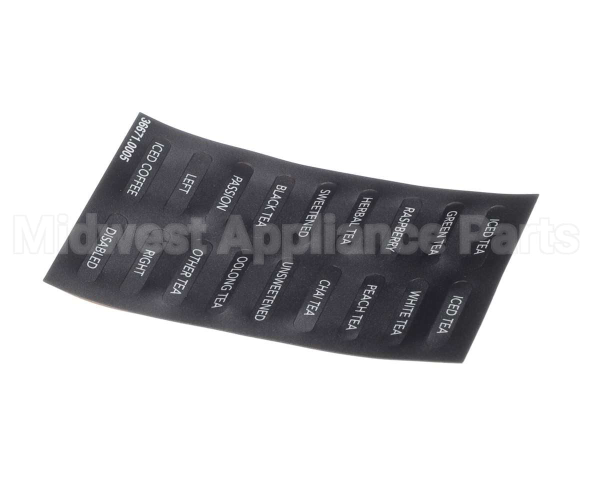 36671.0005 Bunn Decals, Flavors Itb(Bunn)