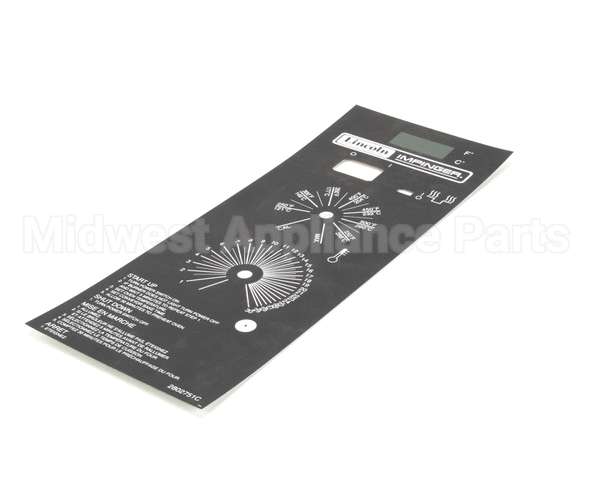 370131 Lincoln Label Gas Oven Oper