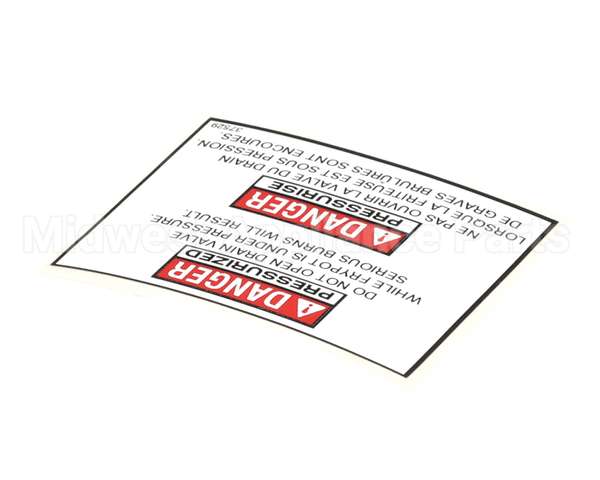 37529 Henny Penny Label - Bi-Ling Drain Valve