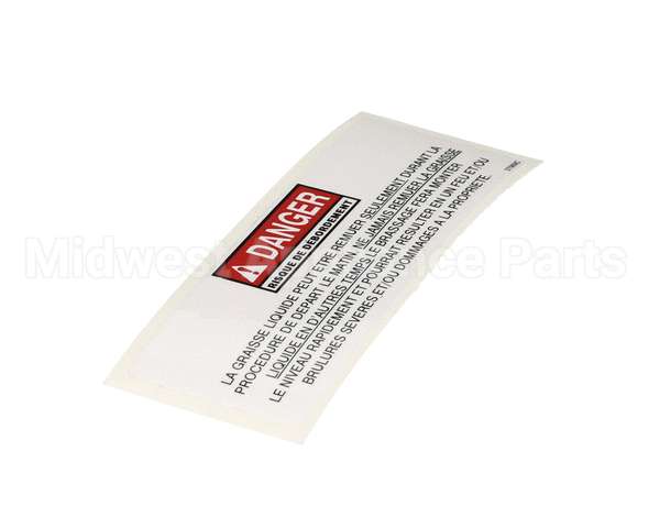 37989 Henny Penny Label-Danger Stirring Fre