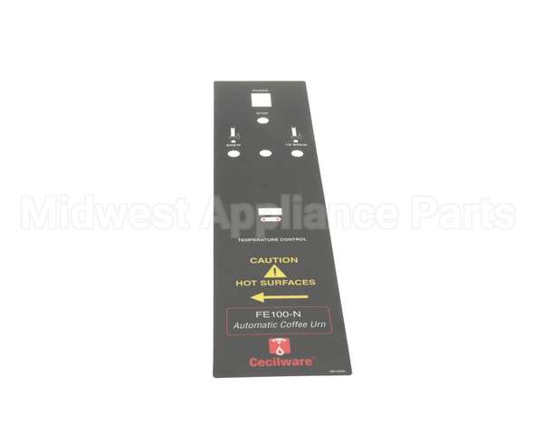 380-00361 Grindmaster Cecilware Label Switch Half Batch Fe100N
