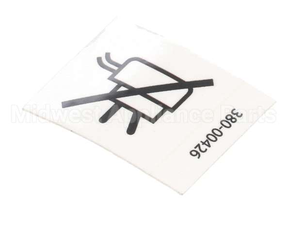 380-00426 Grindmaster Cecilware Label,Caution,Damaged Plug