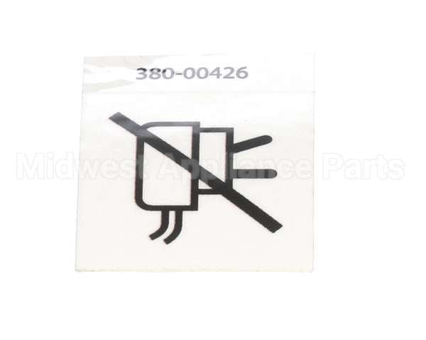 380-00426 Grindmaster Cecilware Label,Caution,Damaged Plug