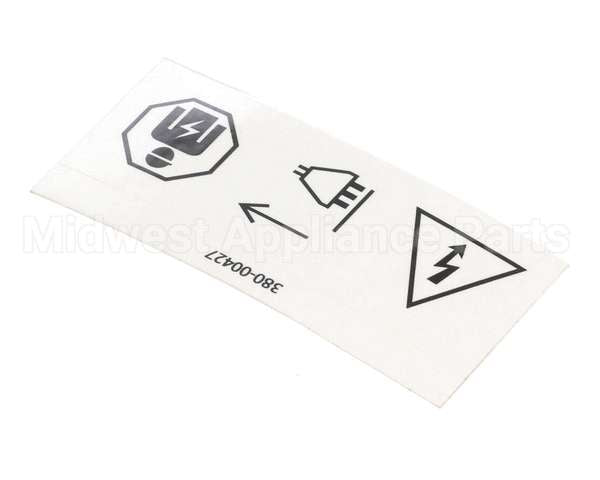 380-00427 Grindmaster Cecilware Label,Caution,Electrical