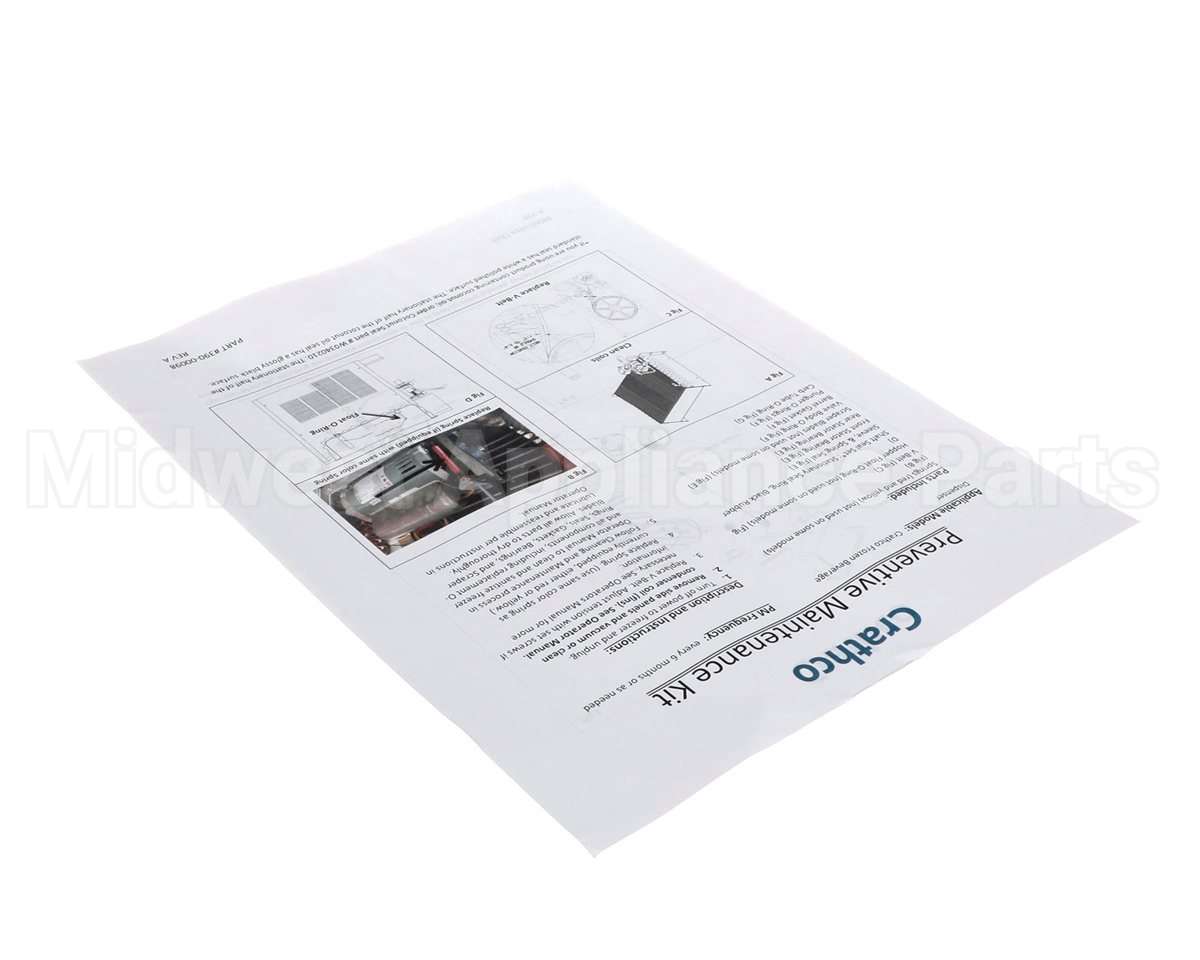 390-00098 Grindmaster Cecilware Instructions Pm Kit Cfb
