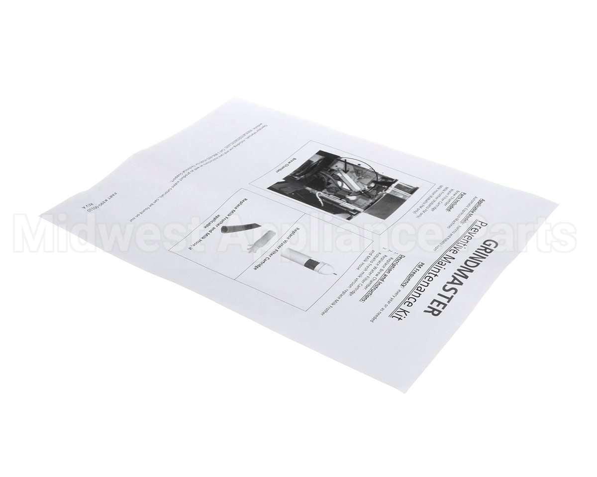 390-00110 Grindmaster Cecilware Instructions Pm Kit Korinto/Kobalto