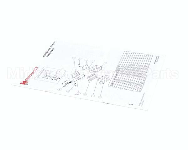 390-00173 Grindmaster Cecilware Instructions Shutter Kit Gnb