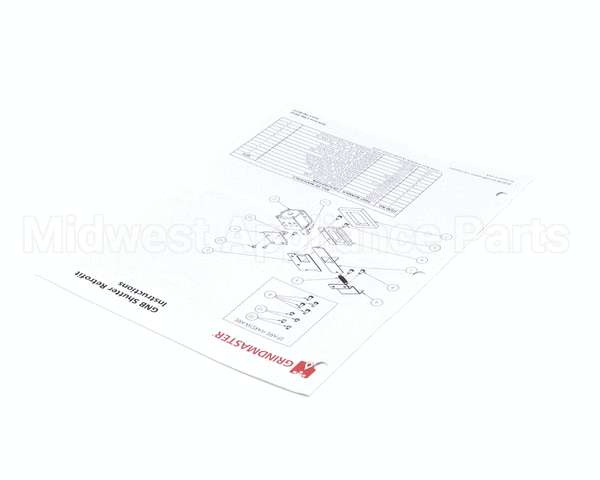 390-00173 Grindmaster Cecilware Instructions Shutter Kit Gnb