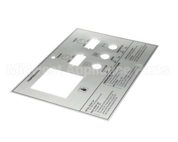 39464 Middleby Label,Control Face Ps570/555
