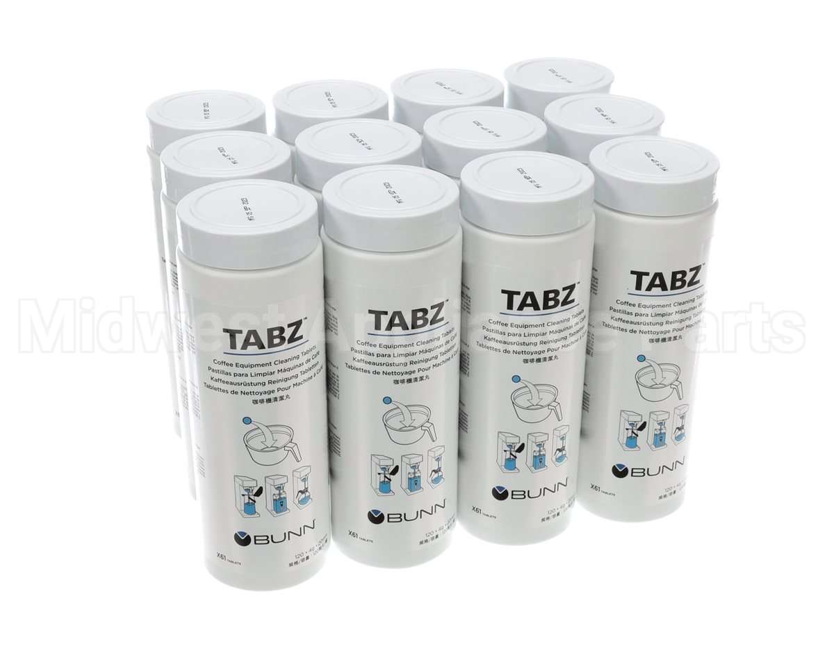 39637.0004 Bunn Cleaner, Brewer Tabz 12/Case