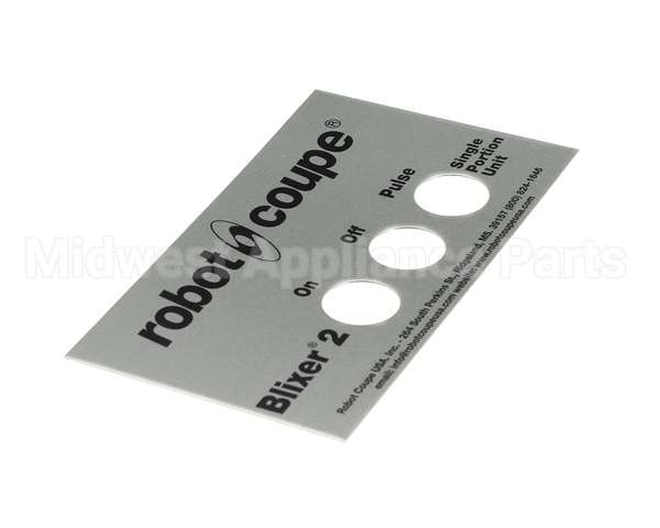 39874 Robot Coupe Front Plate Assembly