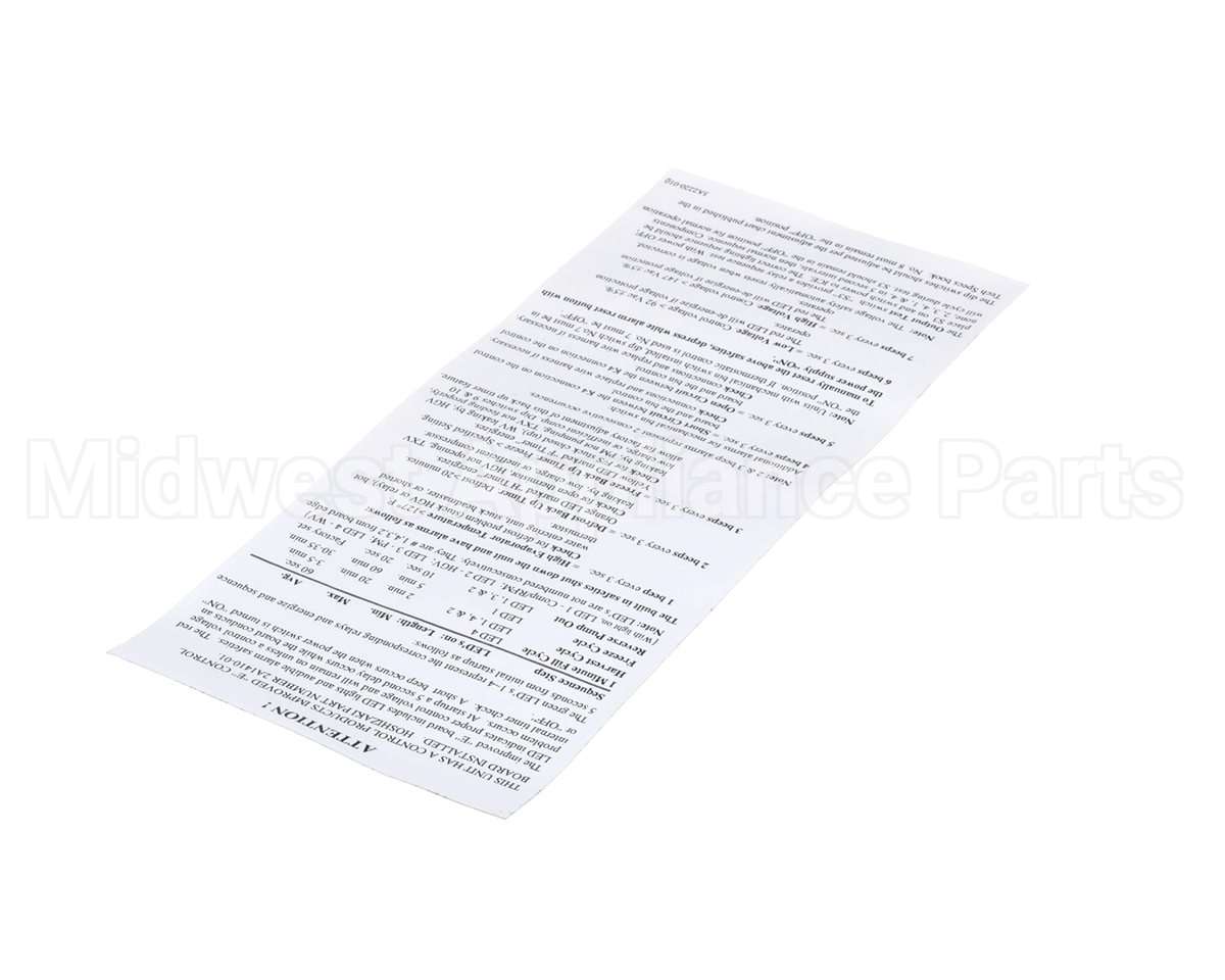 3A2220-01 Hoshizaki Label-Control Board