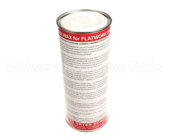 4006-000-01 Chicago Dryer Powdered Wax 1-1/2 Lbs Can^