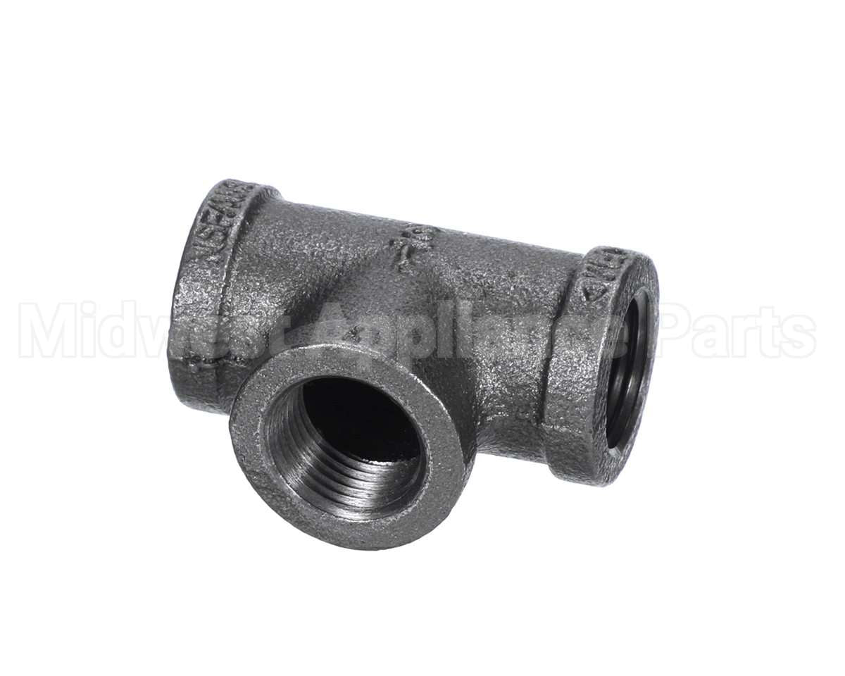 40296 Giles Tee,1/2 Npt Black Pipe
