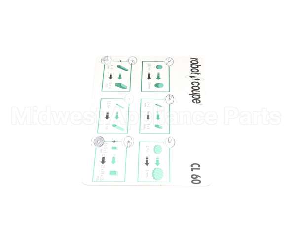 407295 Robot Coupe Cl60 Lateral Disc Plate