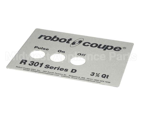 408016 Robot Coupe R301 Series D Front Plate
