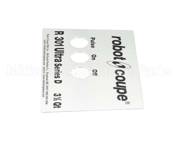 408017S Robot Coupe Front Plate R301U Series D