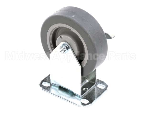 40806 Giles Caster, 5-In, Rigid, W/Brake, Plate Moun