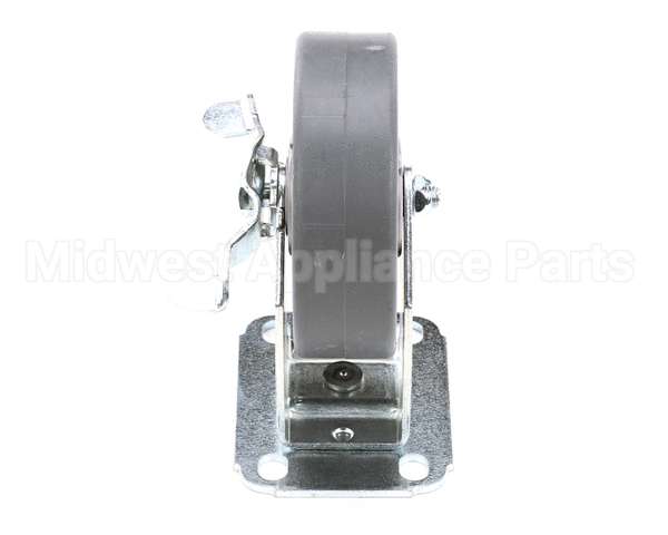 40806 Giles Caster, 5-In, Rigid, W/Brake, Plate Moun