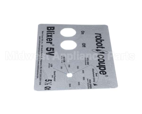 408089 Robot Coupe Front Plate Blixer 5Vv