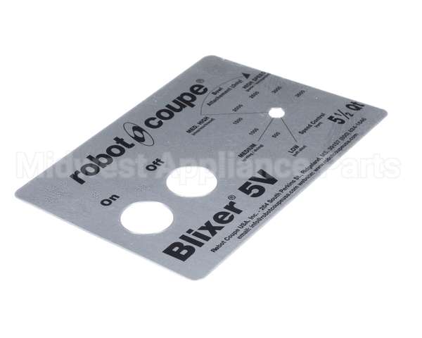 408089 Robot Coupe Front Plate Blixer 5Vv